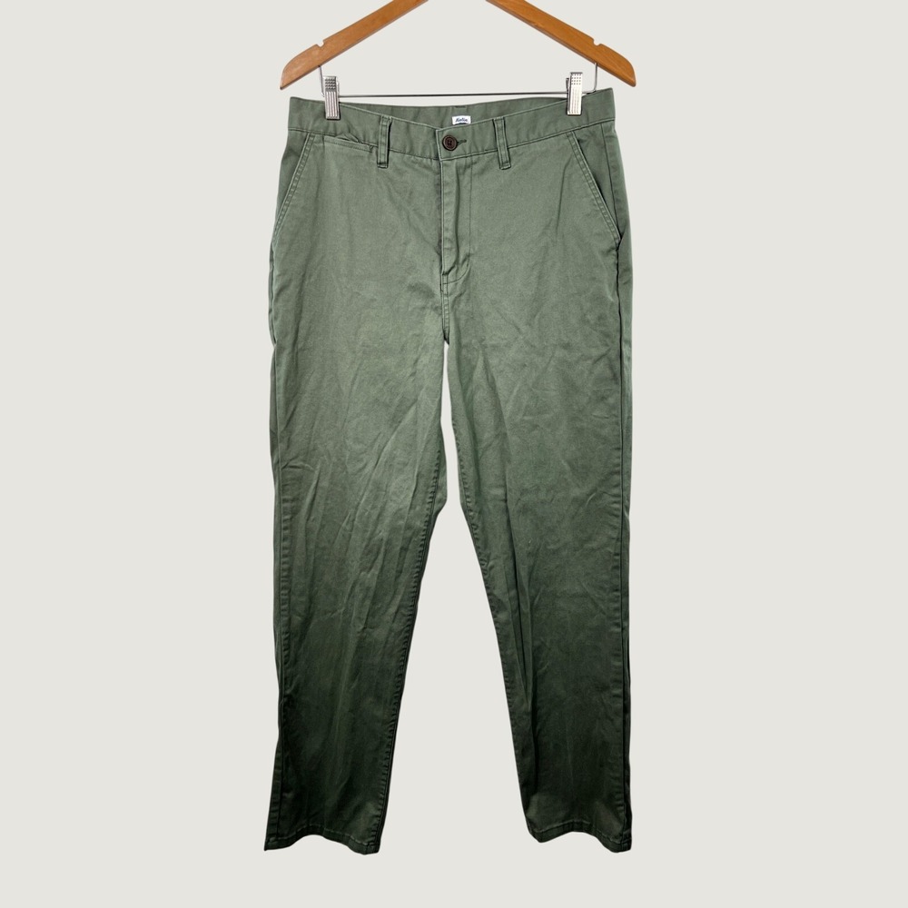Katin Chino Pants Mens 33 Green Canvas Stretch Surf Heritage Casual Trousers